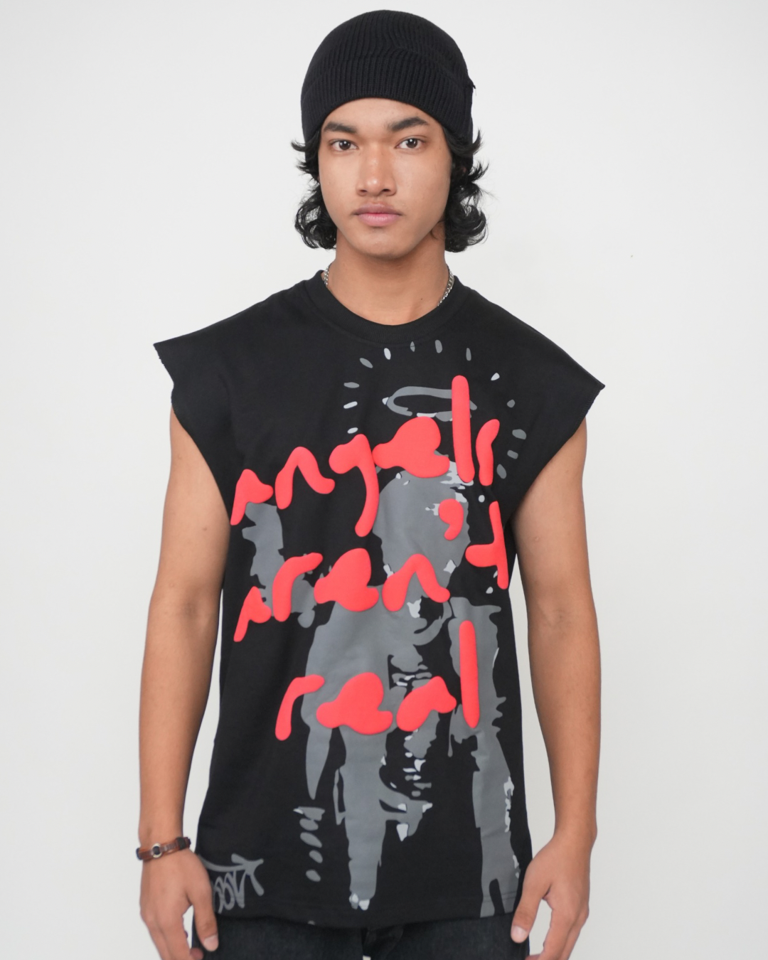Devil's Sleeveless Tshirt - (Black)