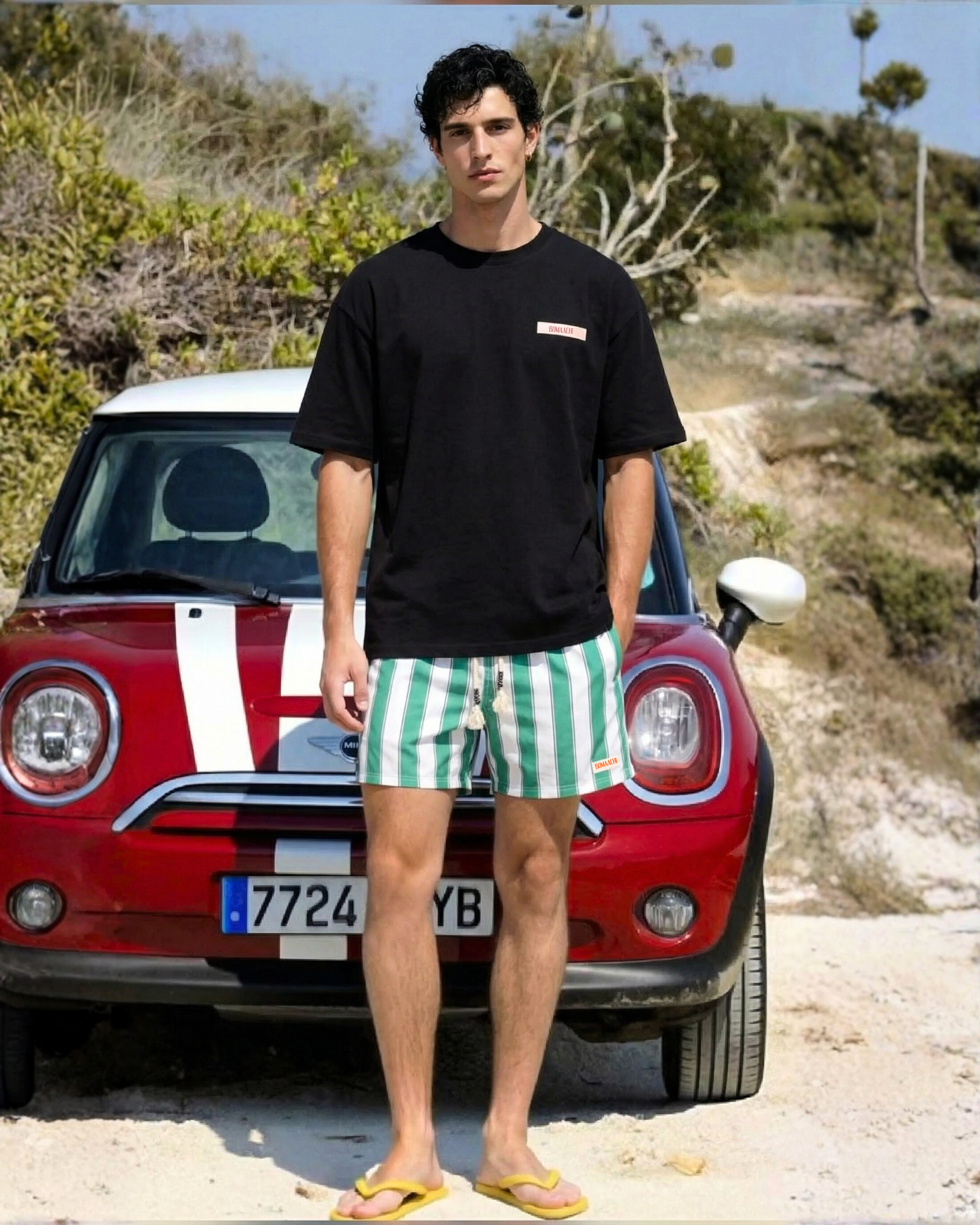 Cannes Beach Surfer Black