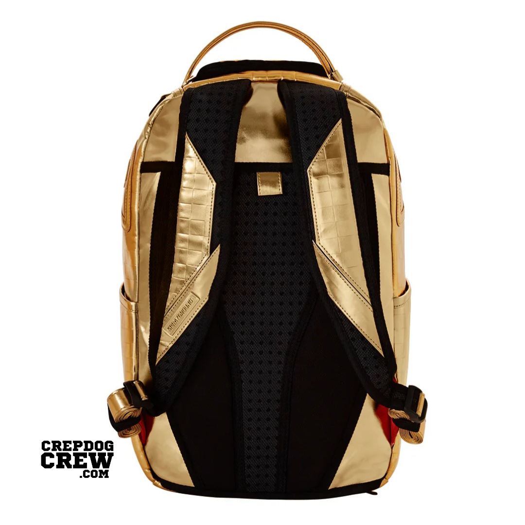 SPRAYGROUND BRICKS ON BRICKS BACKPACK GOLD
