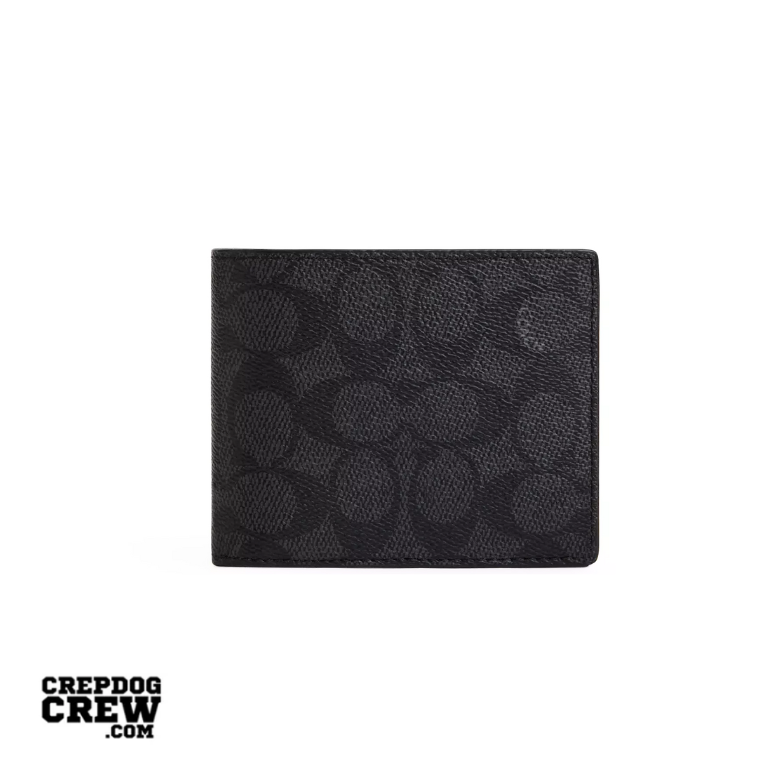 Coach 3-In-1 Wallet In Signature Canvas Charcoal