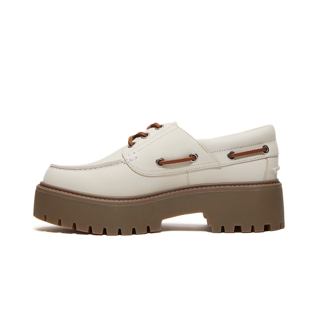 Timberland Stone Street Platform Boat Off-White Nubuck (W)