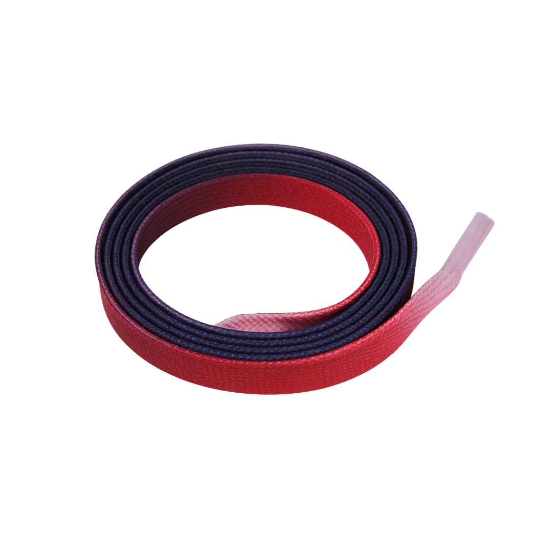 Berry Nebula Gradient Shoelaces | Red - Purple - Light Pink | Premium Gradient Flat Sneaker Laces by KNOTTY