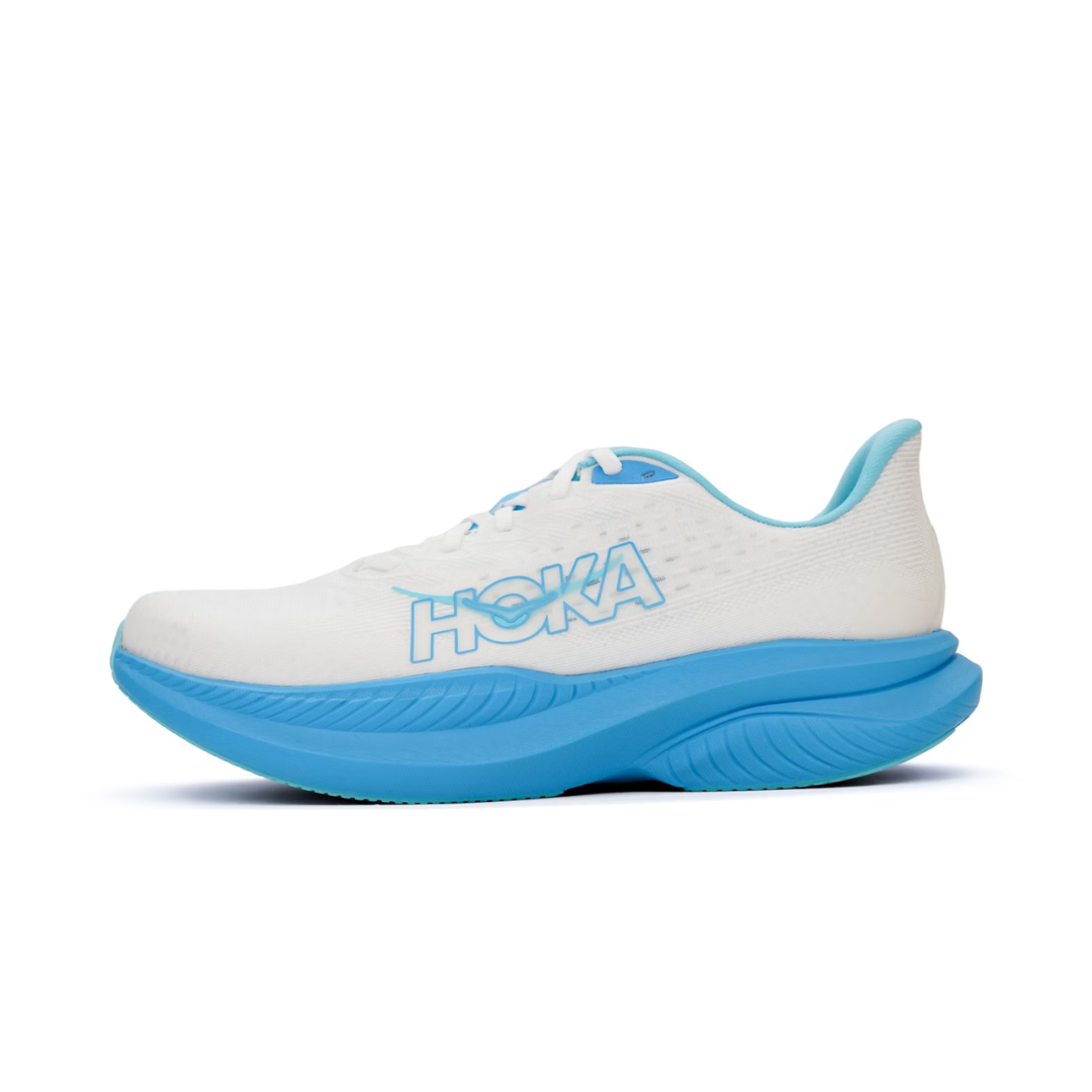Hoka One One Mach 6 White Skyward Blue