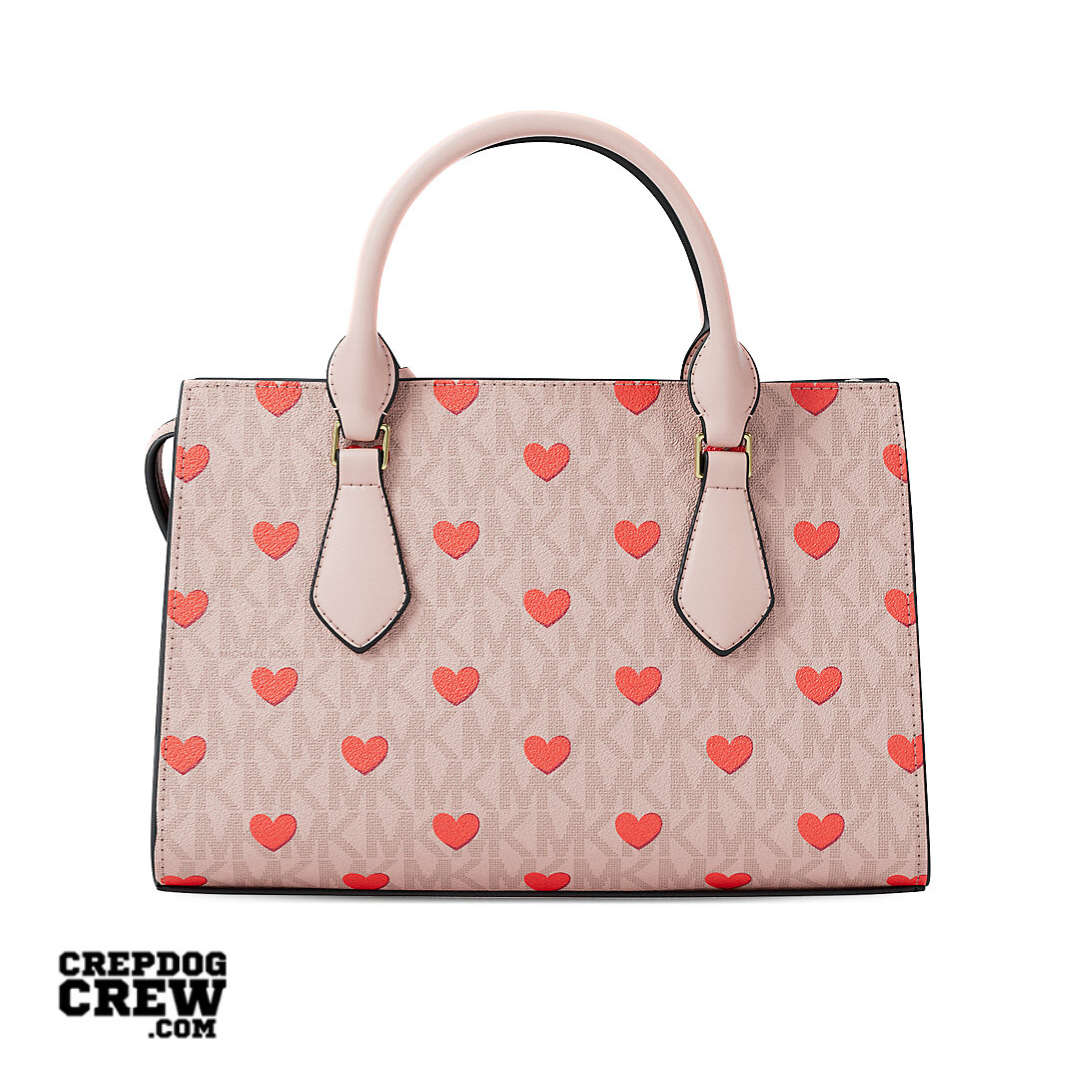 Michael Kors Sheila Small Embellished Signature Logo Satchel POWDER BLUSH