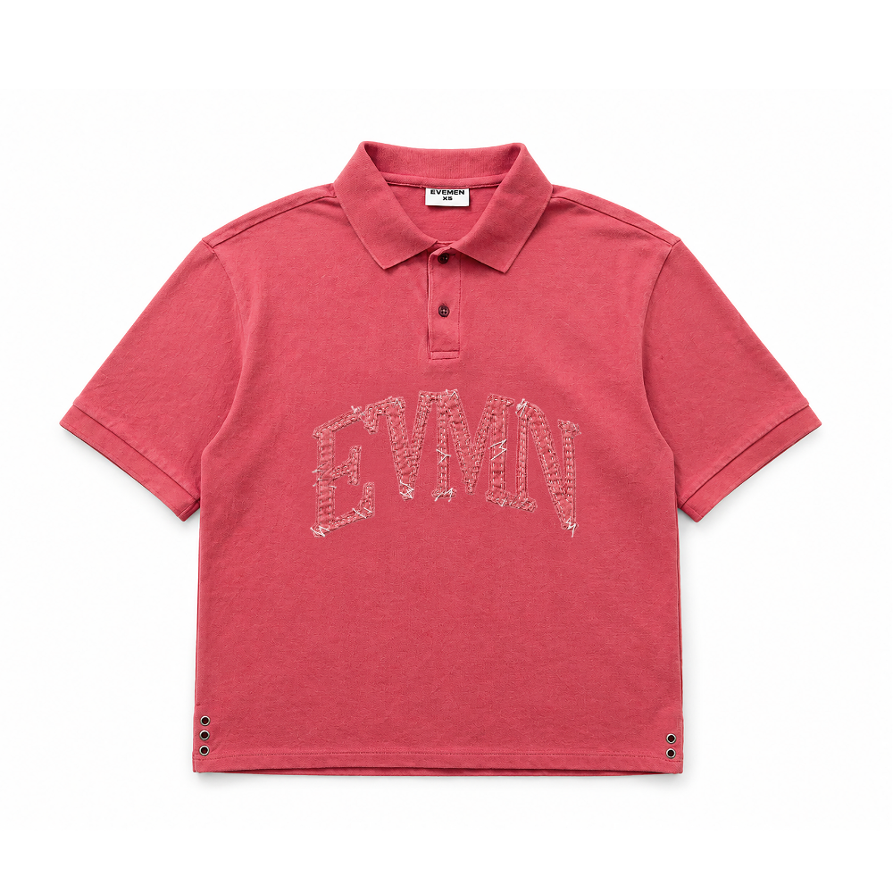 Patch polo t-shirt