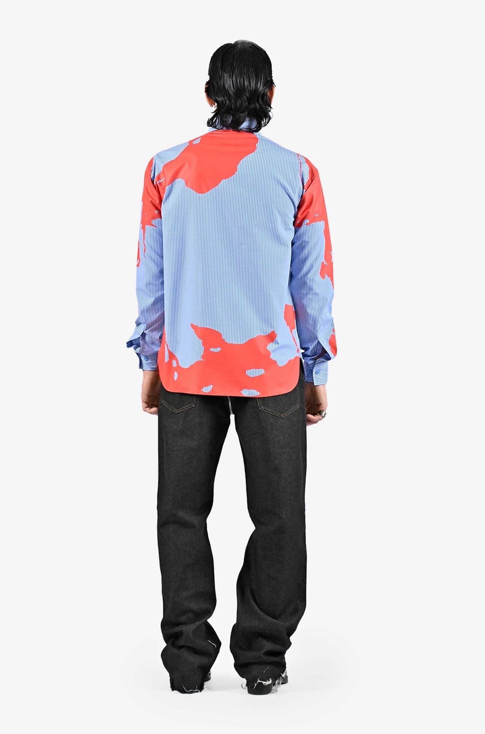 HUEMN flesh shirt - Pinstriped