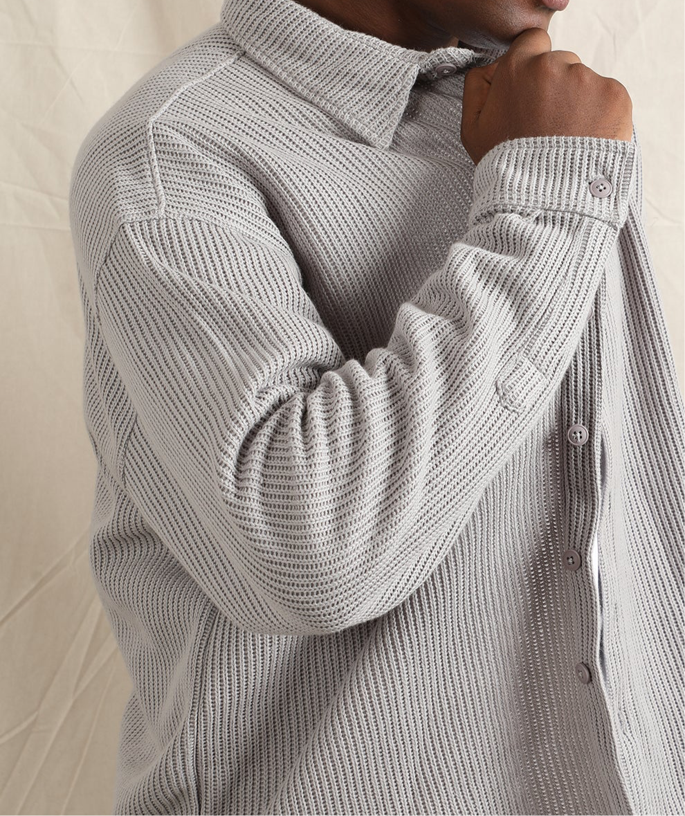 CO-ORD IN SWEATER KNIT FABRIC (LIGHT GREY)