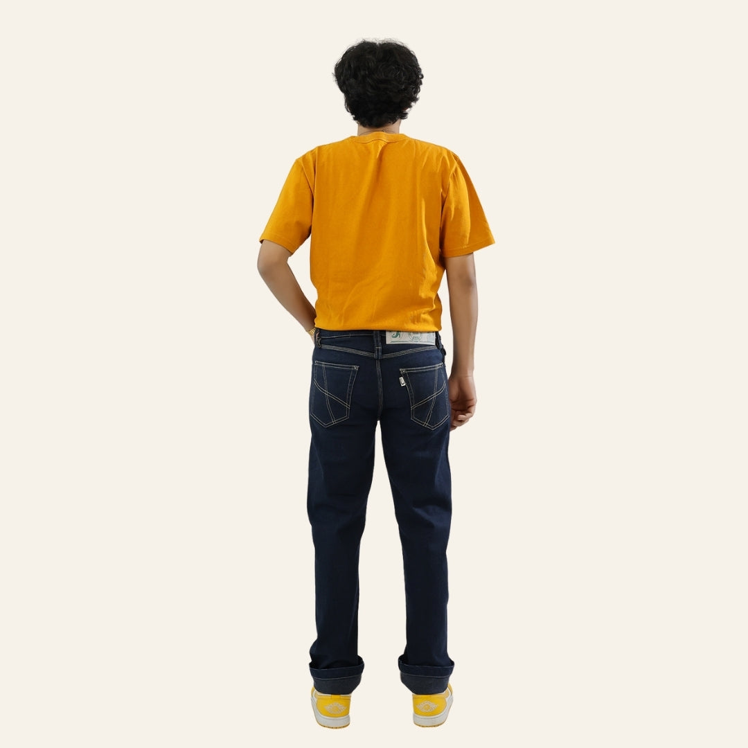 Men's Dark Blue Selvedge Jeans - Vintage India