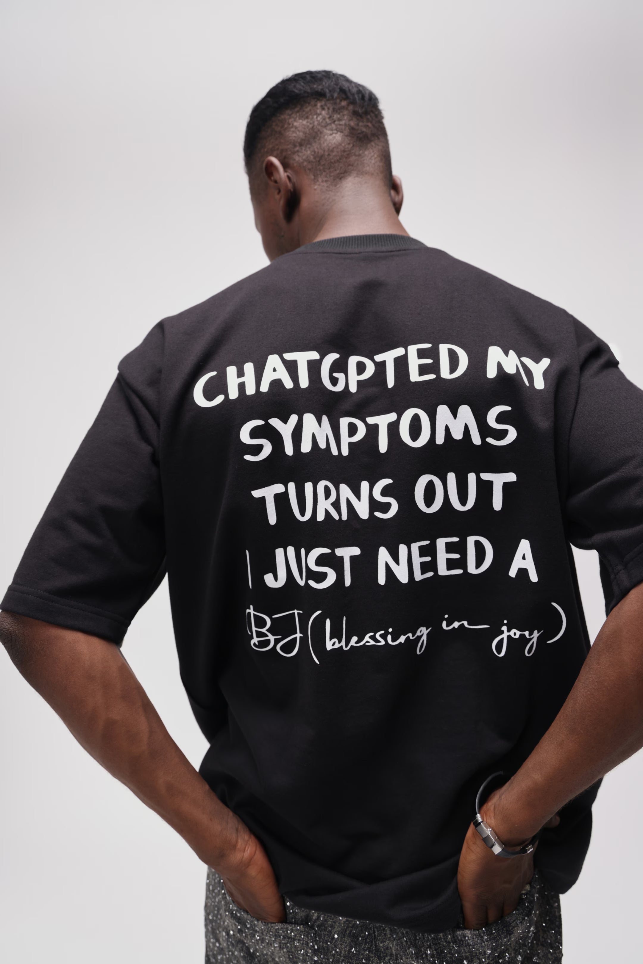CERISE CHATGPT OVERSIZED TSHIRT