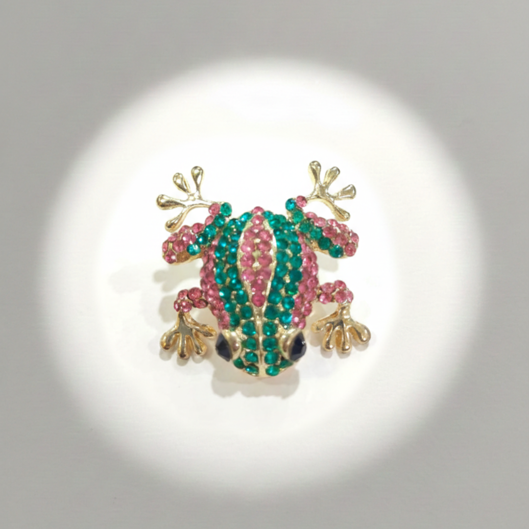 KNOTTY Jewel Frog crystal sneaker charm green gold shoe charm for Nike Jordan India