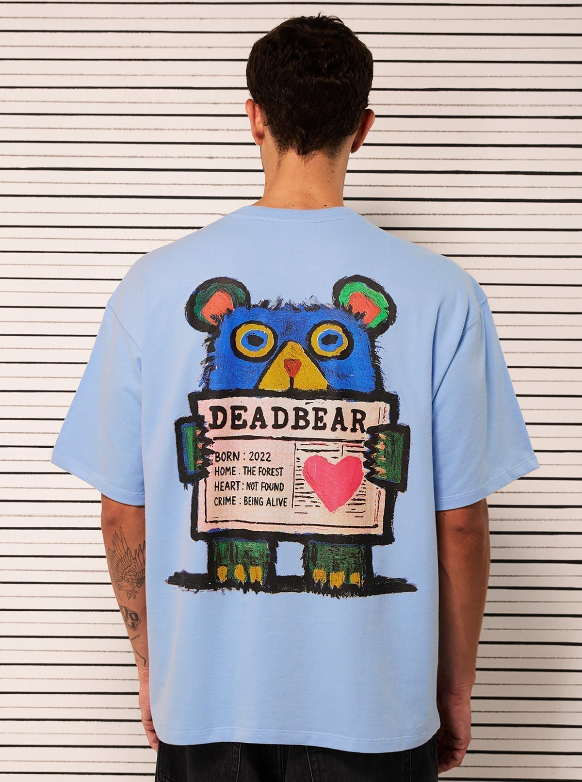 Mugshot Tee Sky Blue