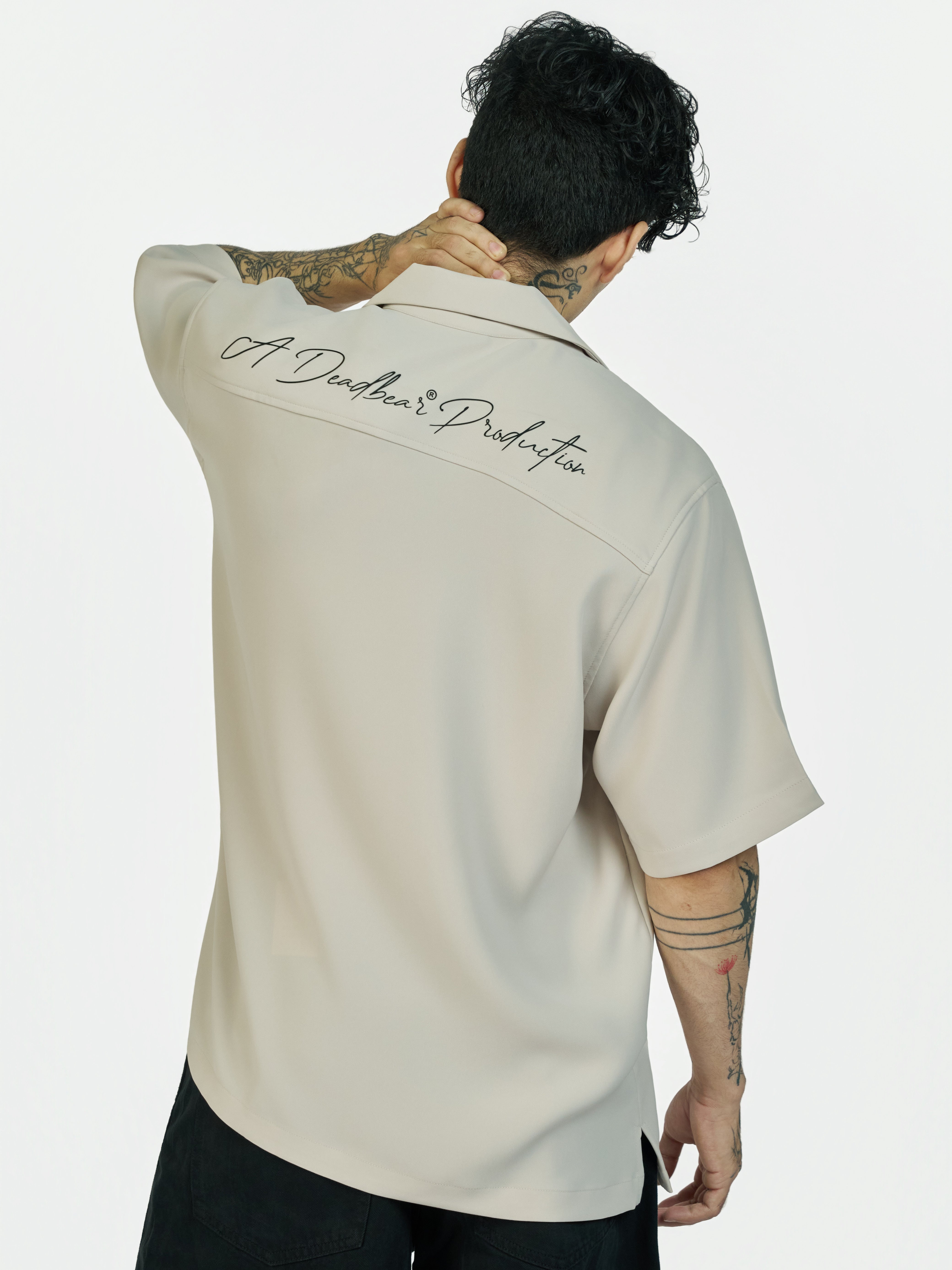 Bowling Shirt Stone Grey