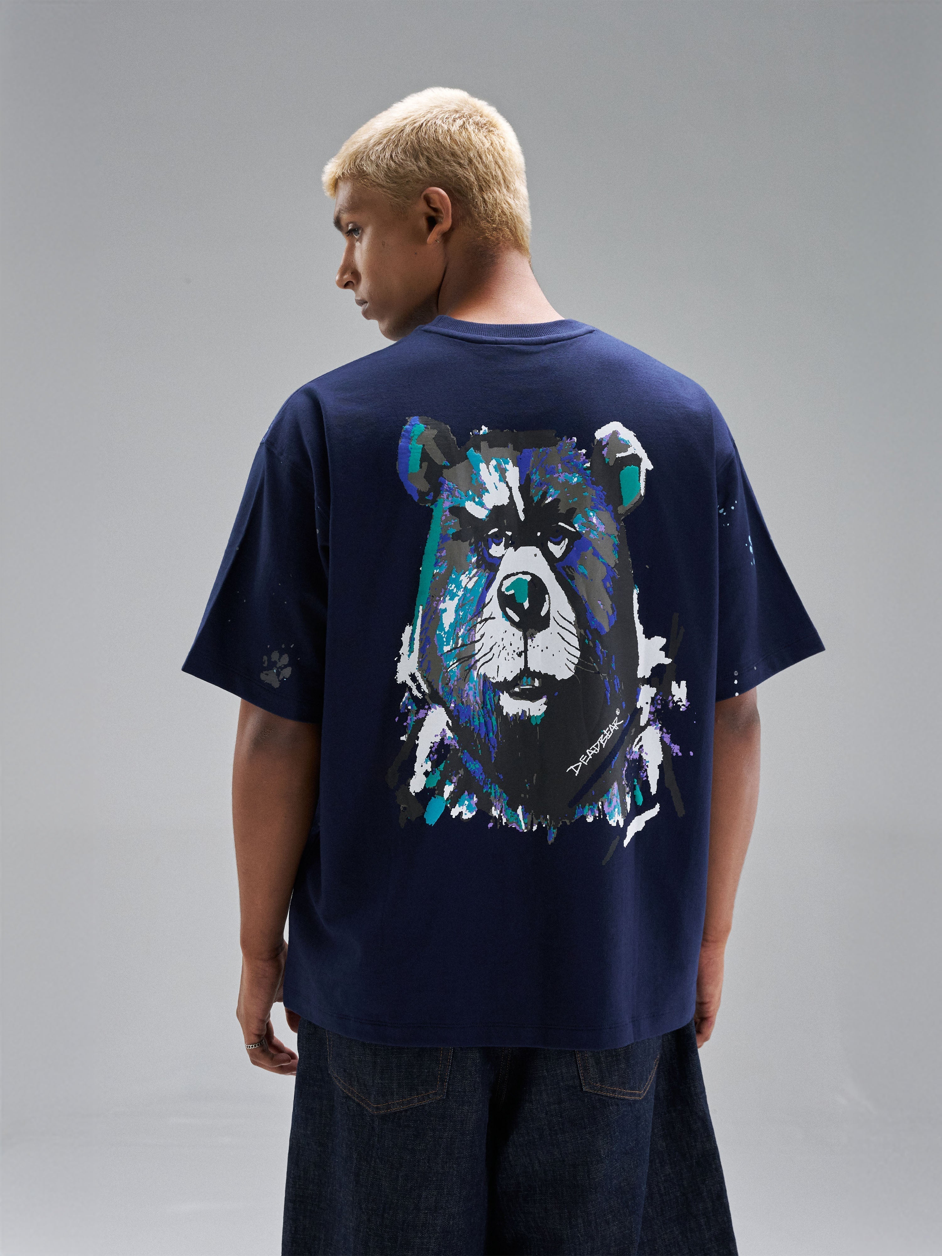 Grumpy Bear Tee Navy