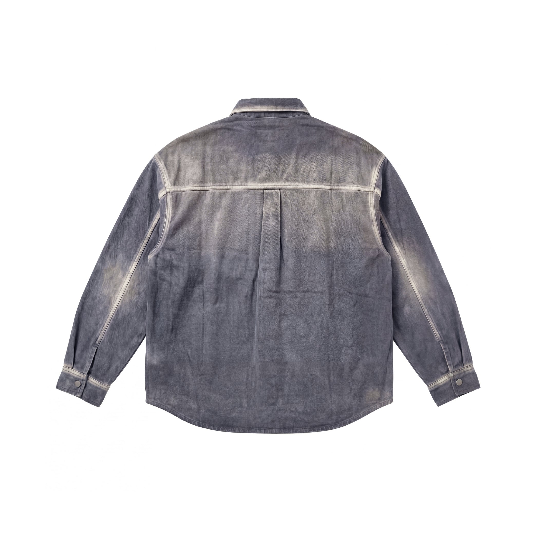 WASHED CHARCOAL DENIM OVERSHIRT