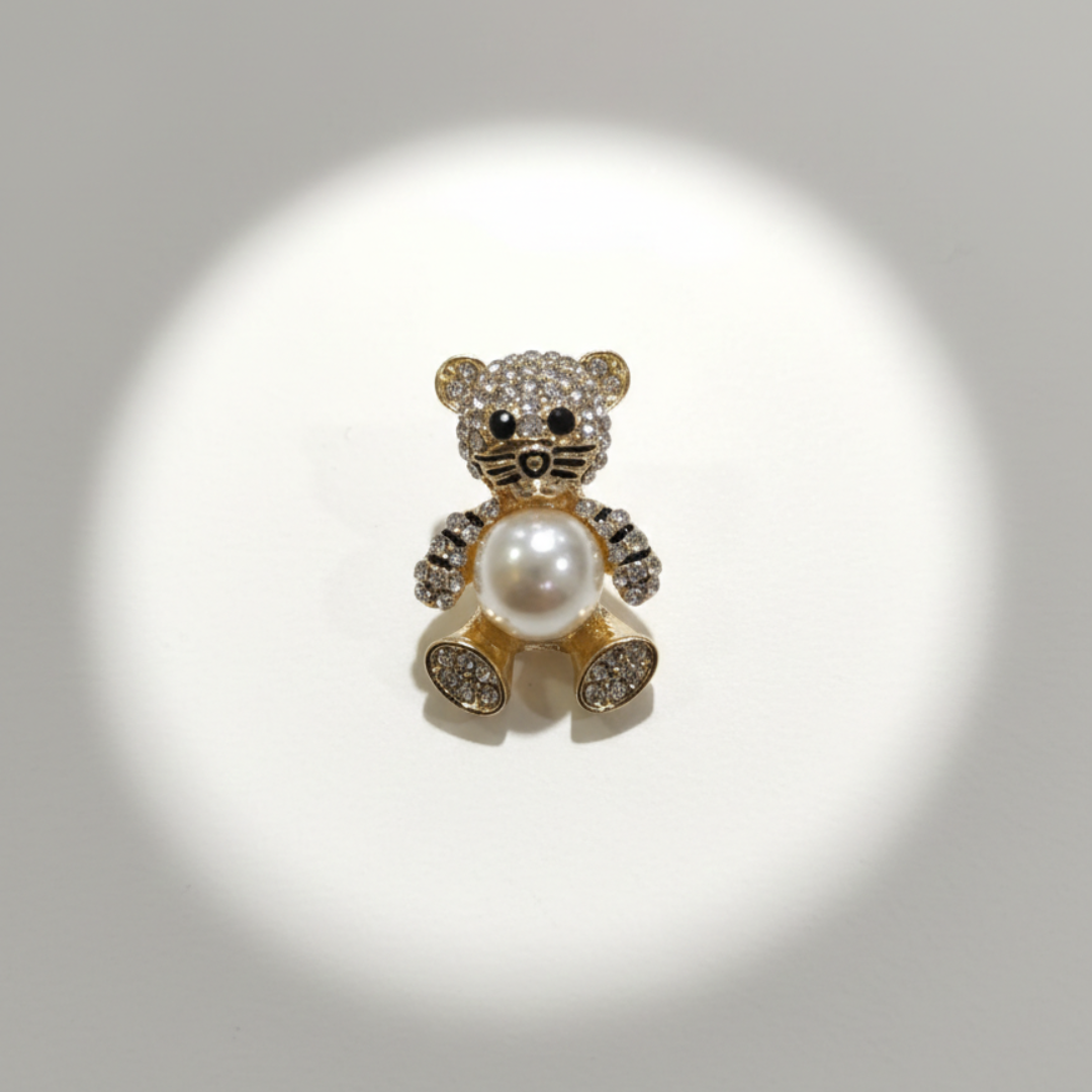 KNOTTY Pearl Teddy bear sneaker charm premium white pearl shoe charm Nike Jordan India