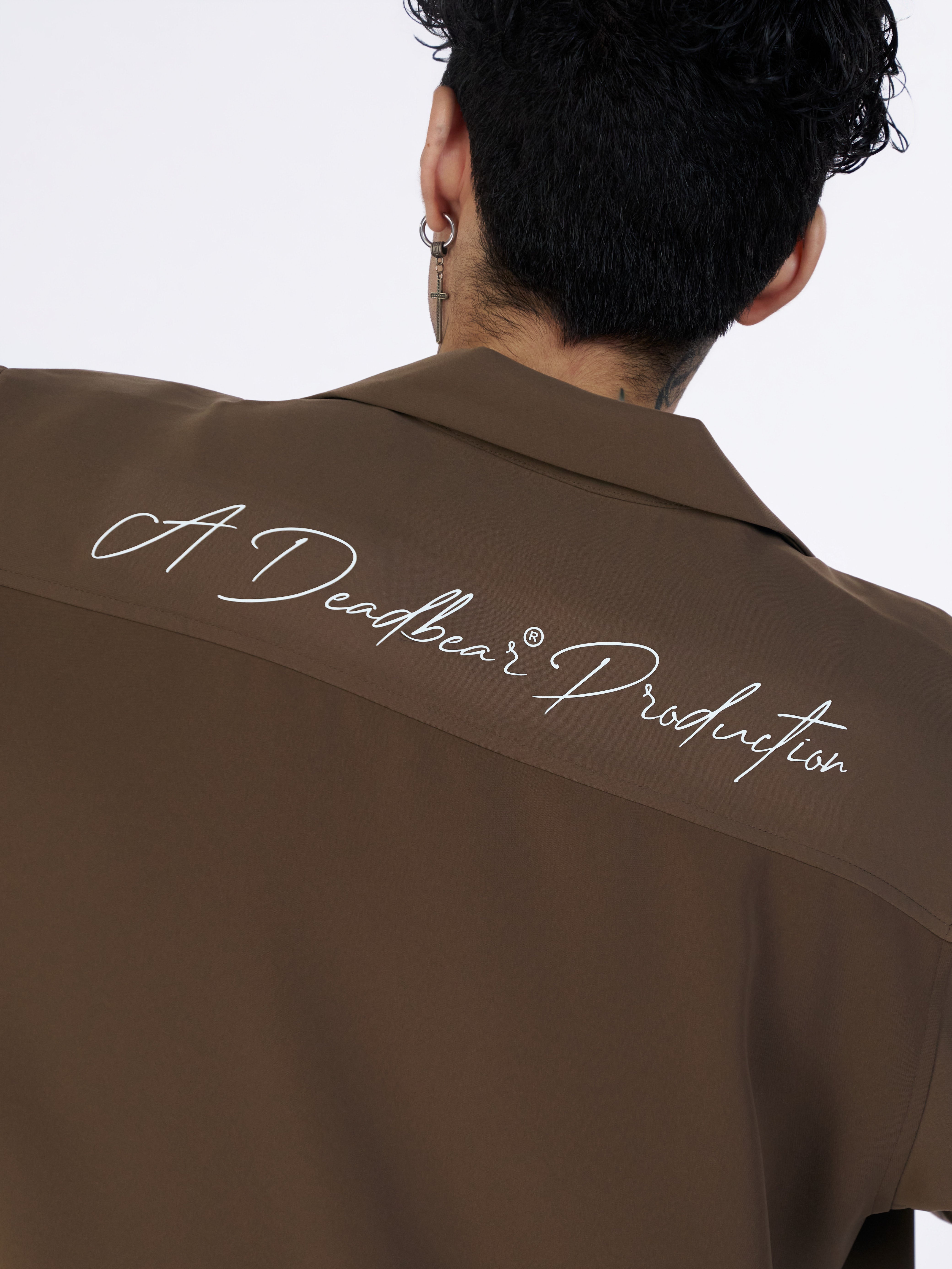Bowling Shirt Caramel Brown