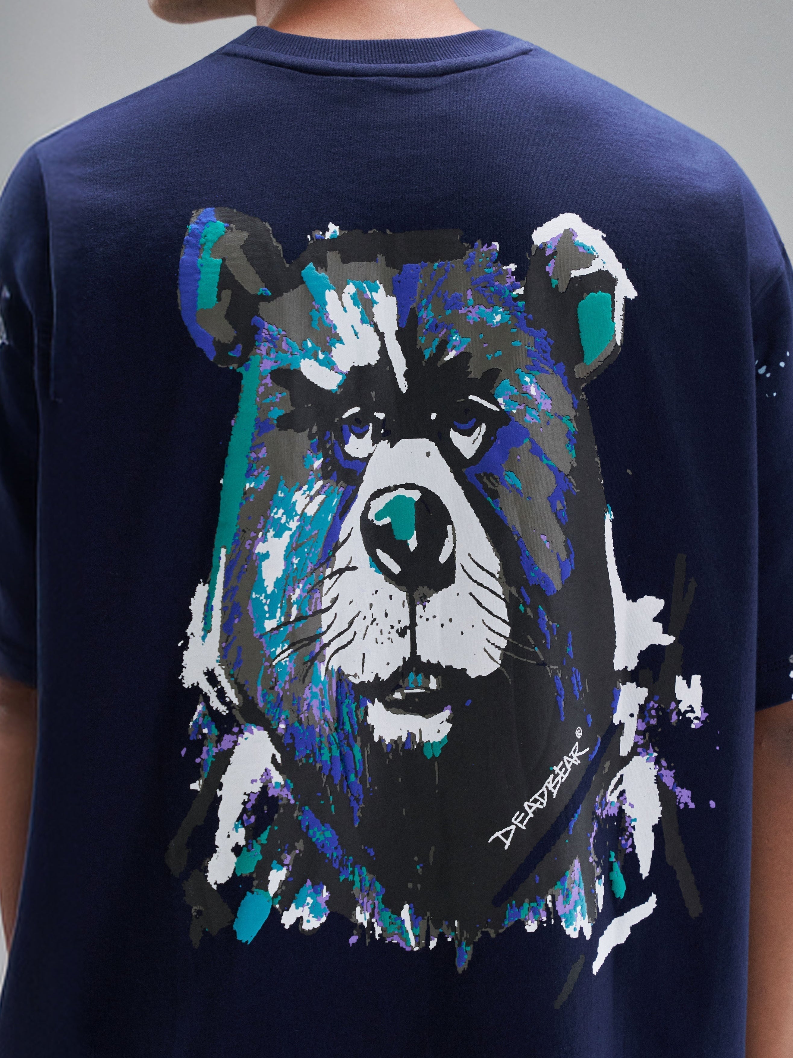 Grumpy Bear Tee Navy