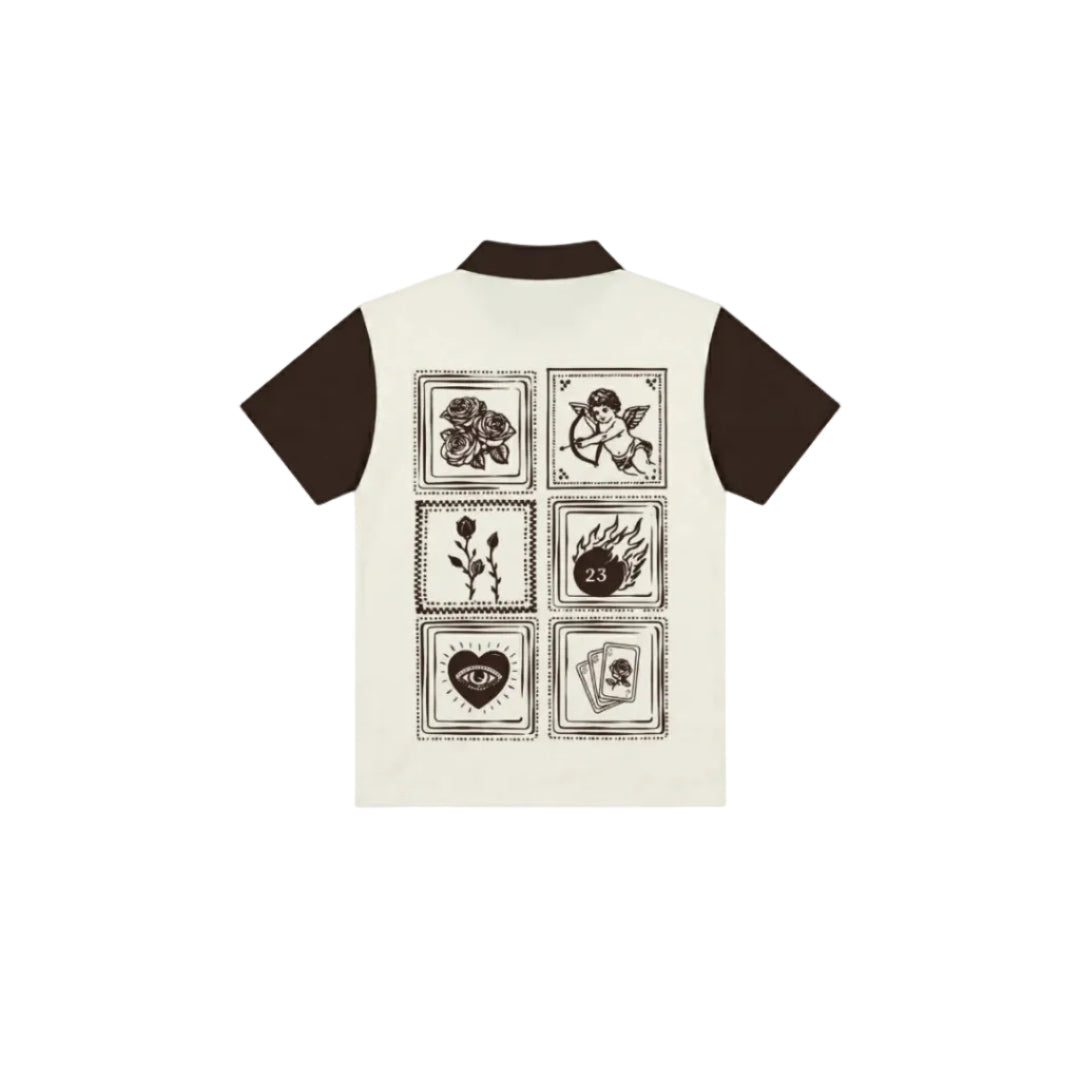 CERISE WILDCARD POLO TSHIRT