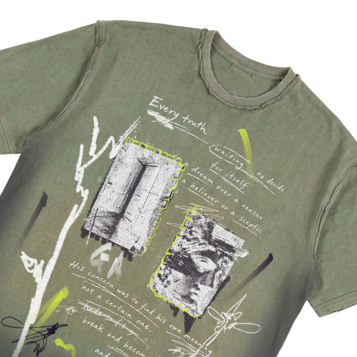 HALF TRUTH T-SHIRT (OLIVE)