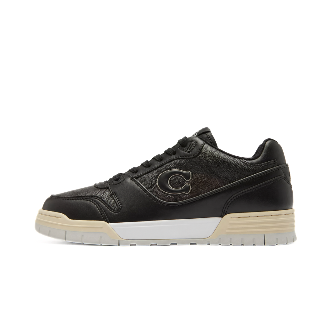 COACH Soho Sneaker With Signature Canvas Charcoal Black