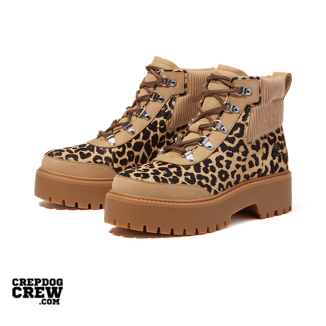 Timberland Stone Street Platform Hiker Boot Leopard Print (W)