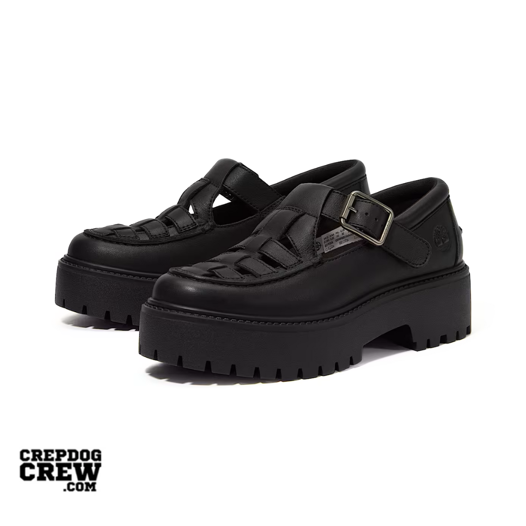 Timberland Stone Street Platform Buckle Black Full-Grain (W)