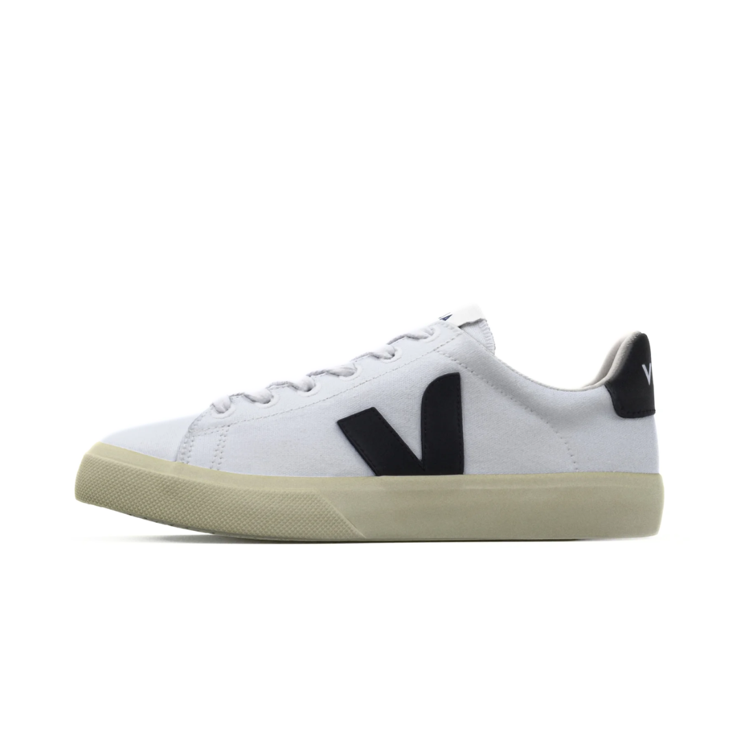 VEJA CAMPO CANVAS WHITE BLACK