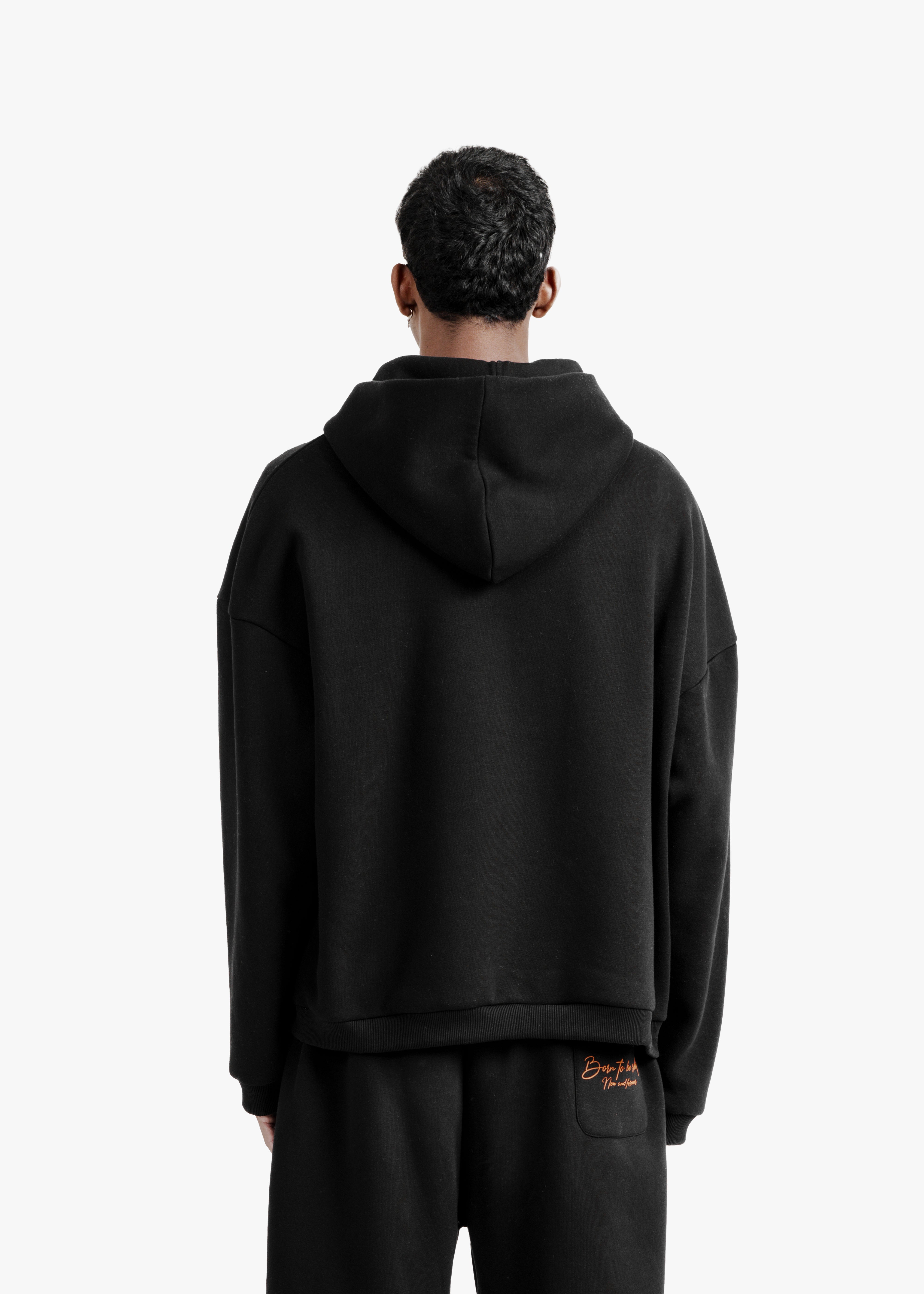 genesis boxy zip through hoodie
