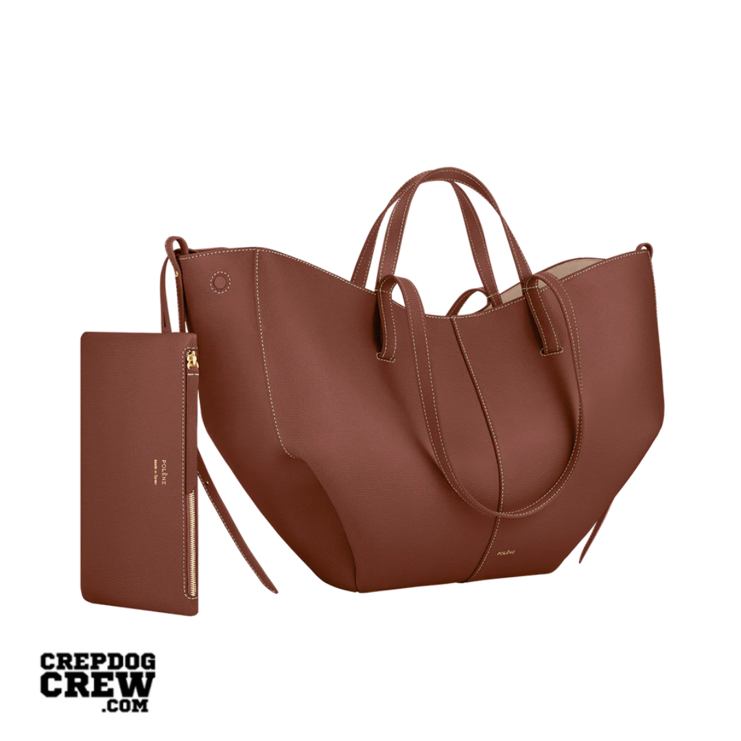 polene Cyme Edition Textured Cognac