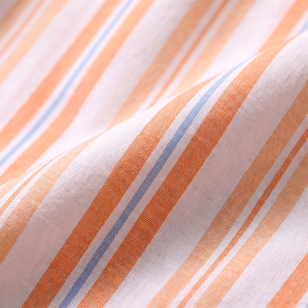 Seersucker Shirt in Sunset Stripes