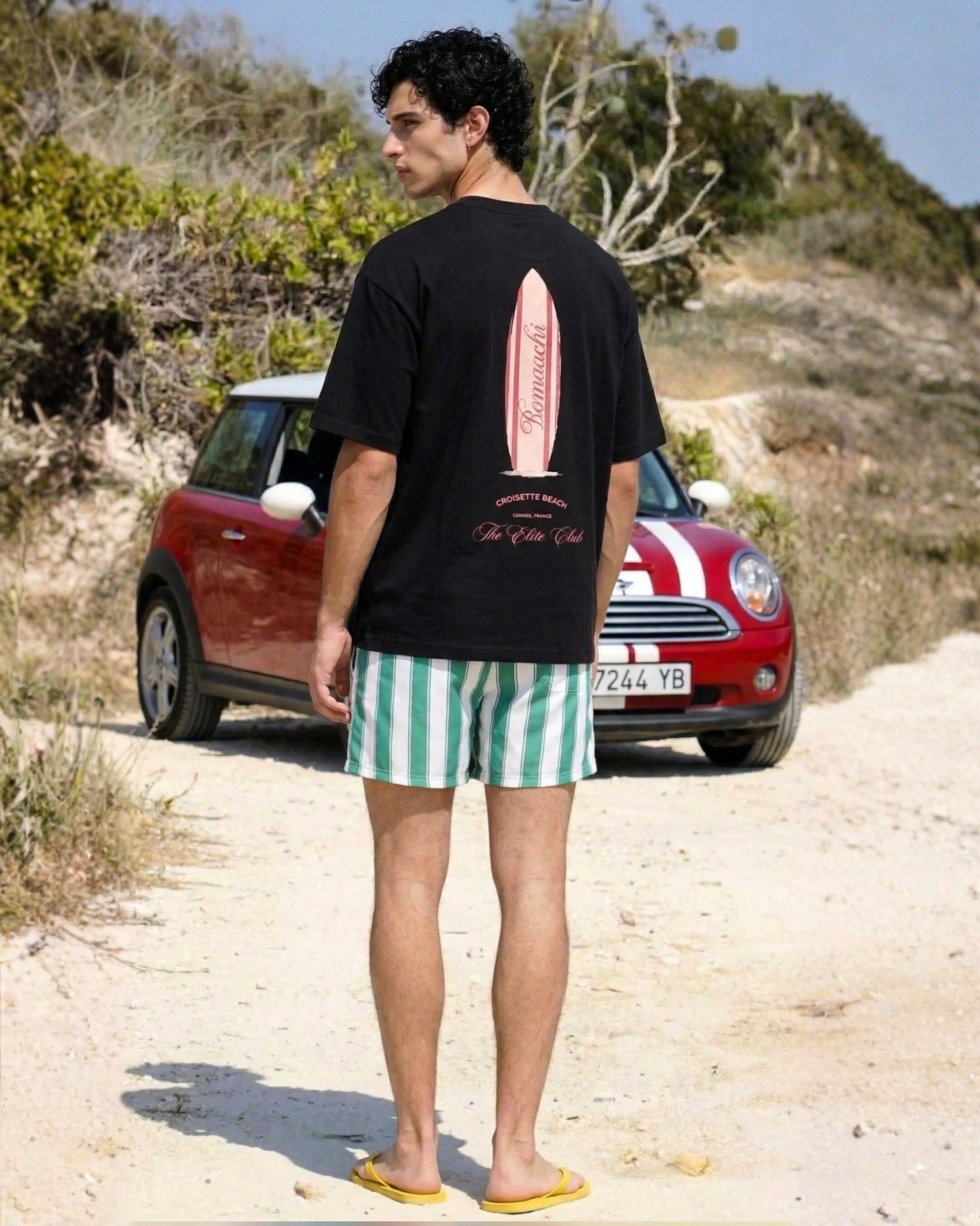 Cannes Beach Surfer Black