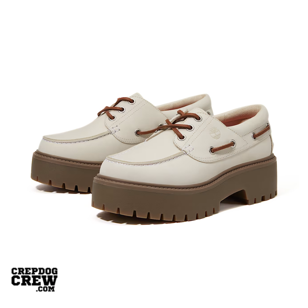 Timberland Stone Street Platform Boat Off-White Nubuck (W)