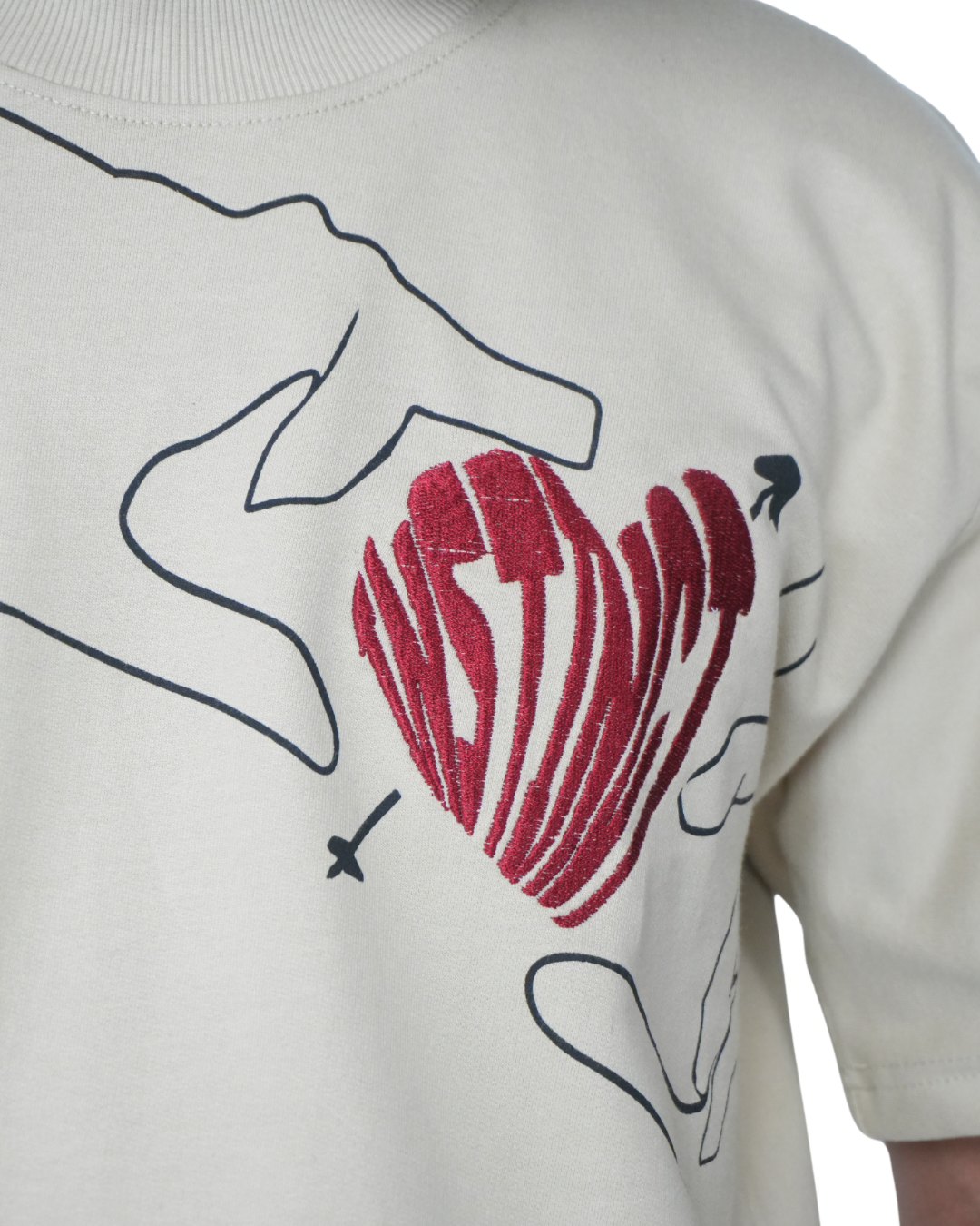 Lover's First - Oversized T-shirt (Sand)