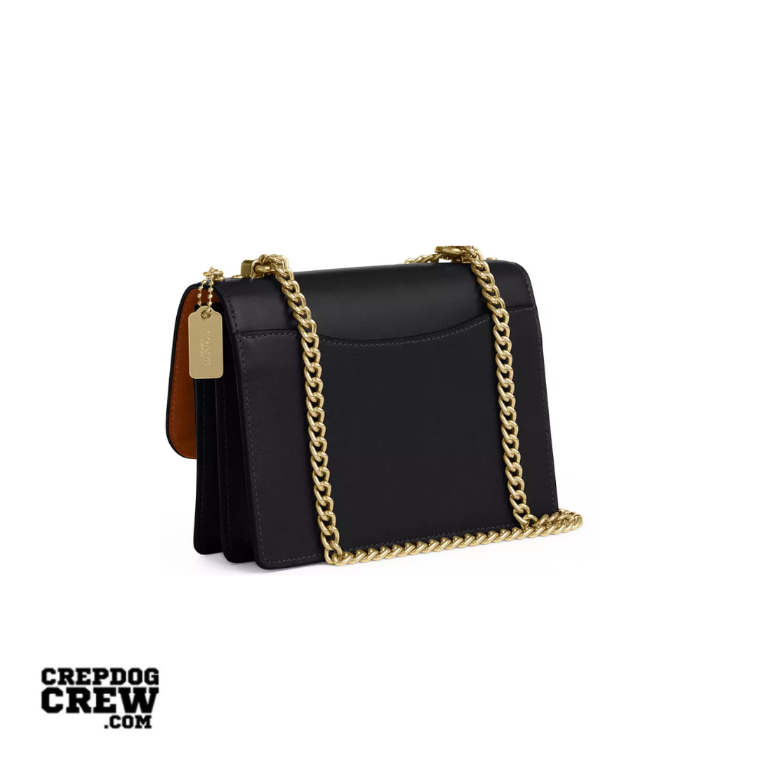 Coach Mini Klare Crossbody Bag calf leather Gold Black