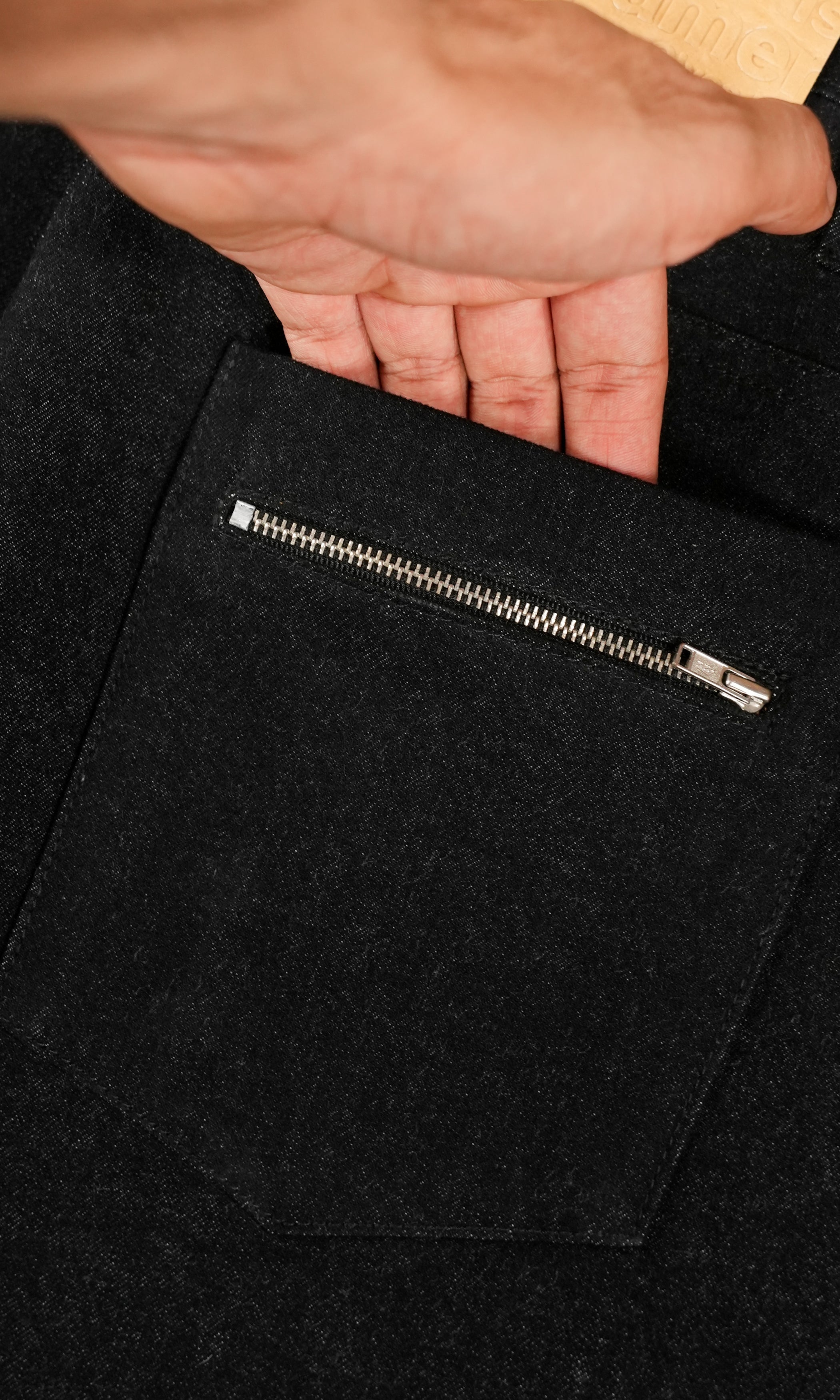 Biker Jeans - Black Slub - RTW