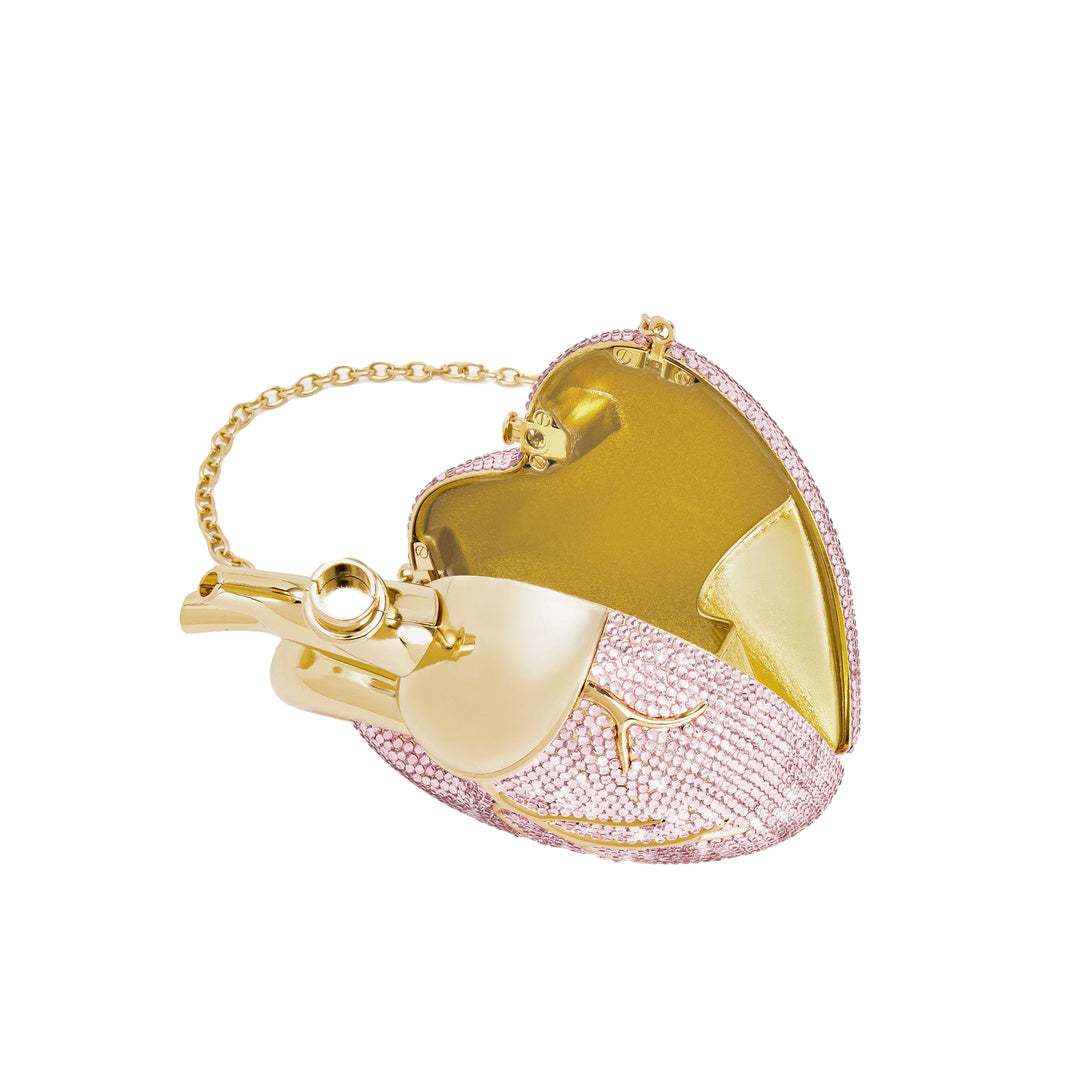 JW PEI Maren Artificial Crystal Heart Shaped Bag - Pink