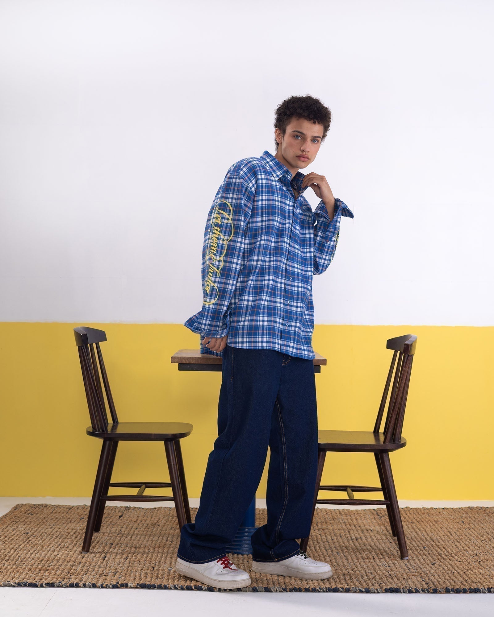 Not Just A Pretty Face Blue Shirt