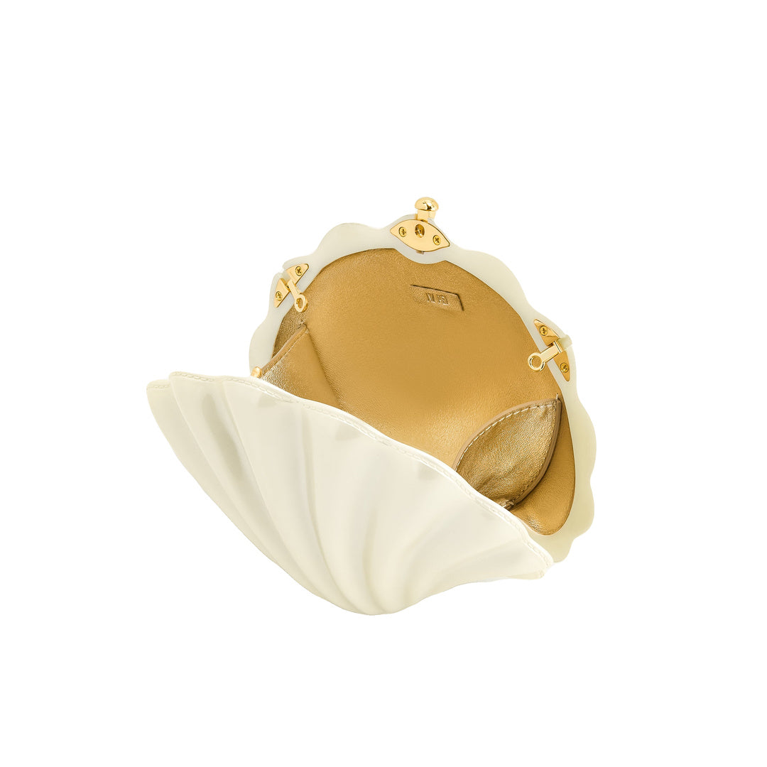 JW PEI Maisie Shell Clutch - Ivory