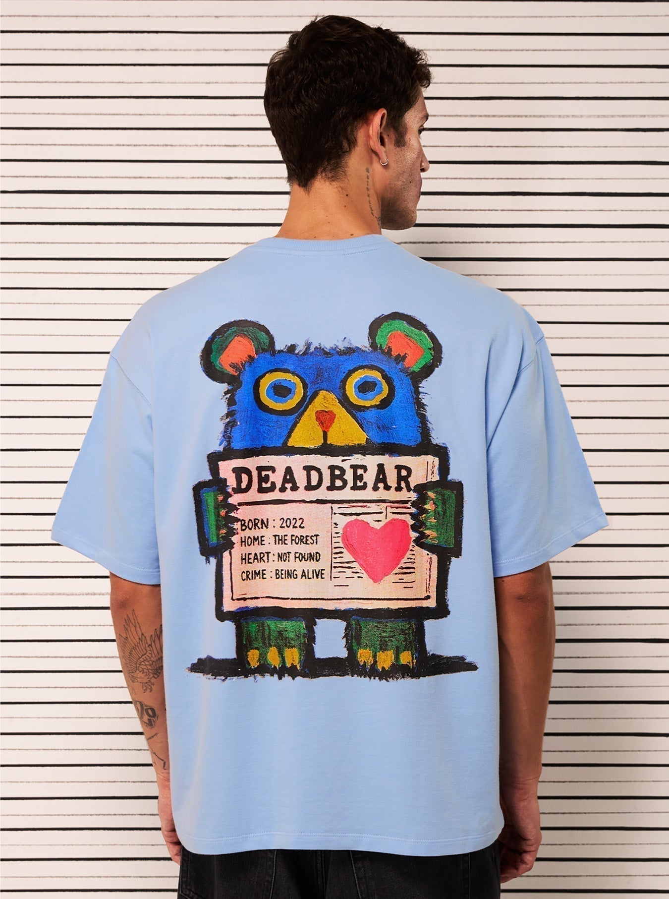 Mugshot Tee Sky Blue