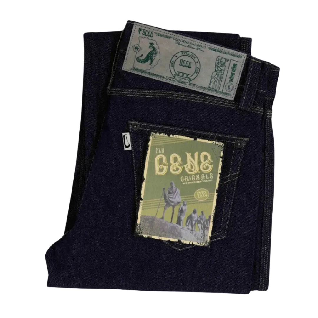 Men's Dark Blue Selvedge Jeans - Vintage India
