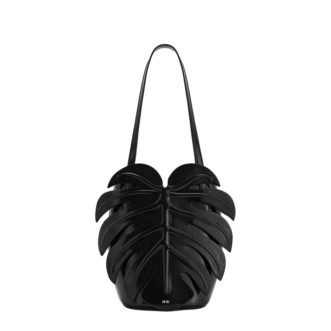 JW PEI Cecelia Leaf Shape Shoulder Bag - Black
