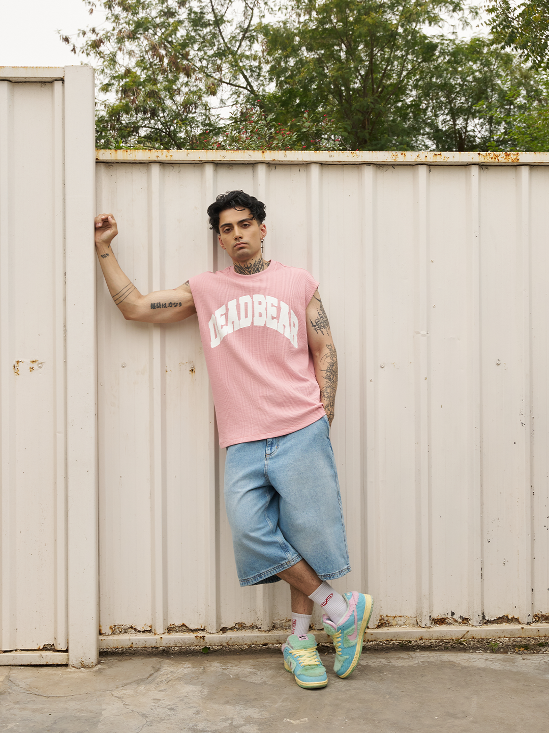 Waffle Tank Pink