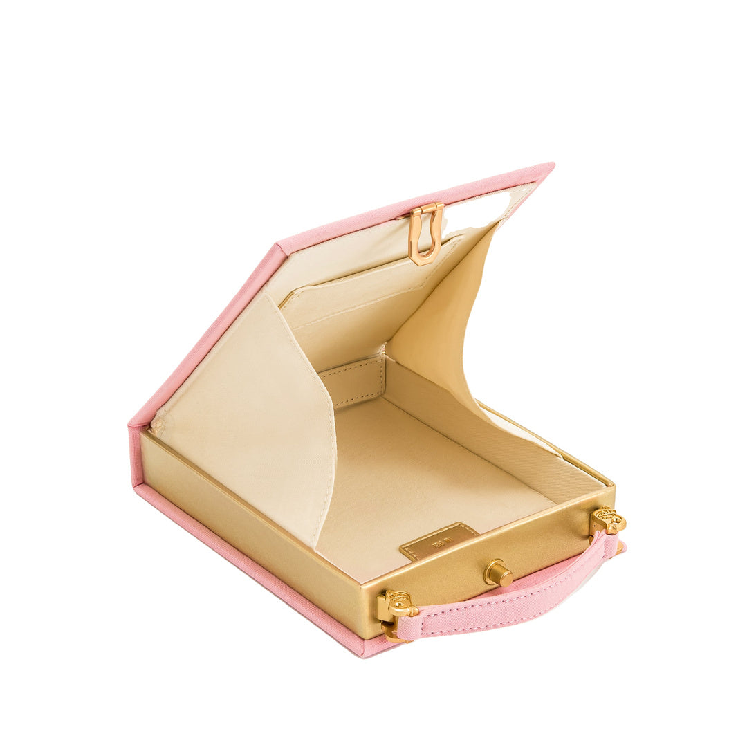 JW PEI Taya Tabby Cat Pattern Book Shape Clutch Bag - Pink