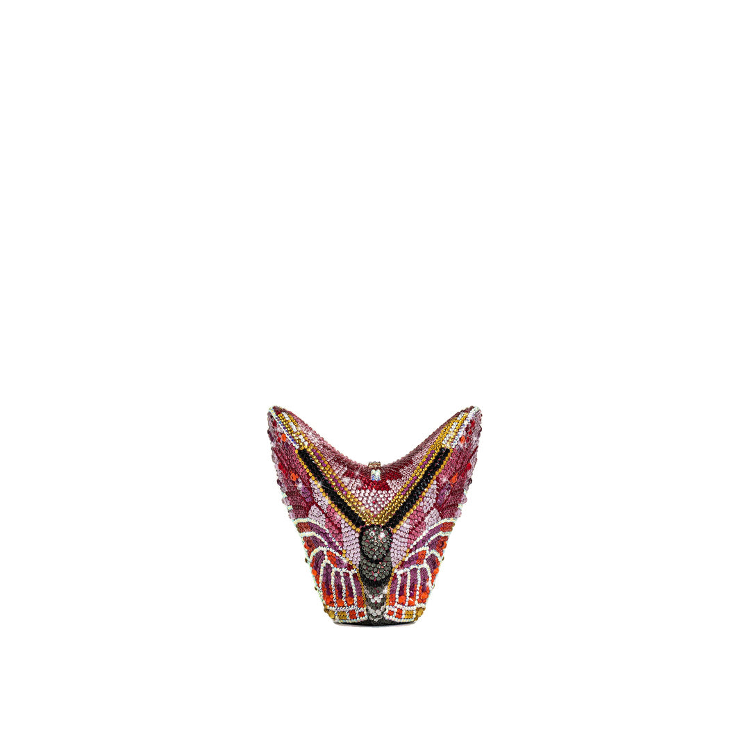 JW PEI Paisley Crystal Butterfly Clutch - Multicolor