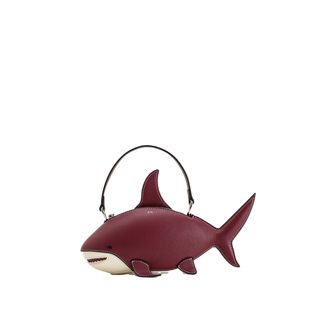 JW PEI Nerys Shark Look Top Handle Bag - Burgundy