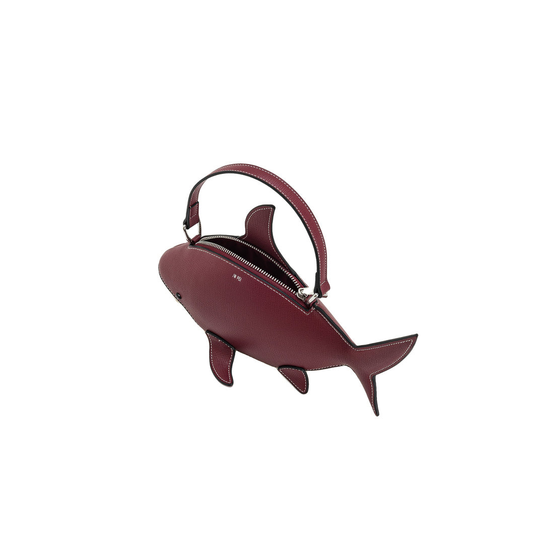 JW PEI Nerys Shark Look Top Handle Bag - Burgundy