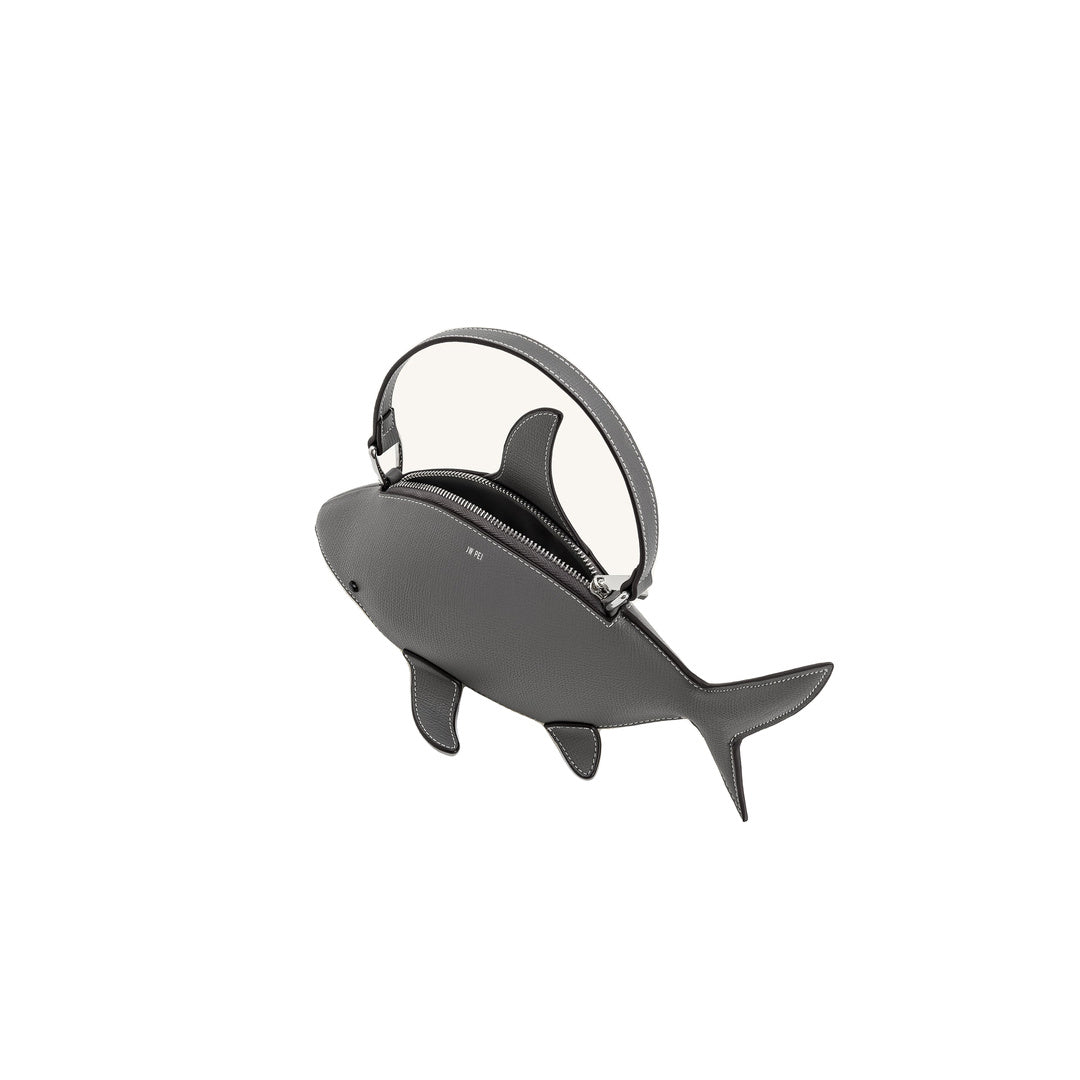 JW PEI Nerys Shark Look Top Handle Bag - Grey