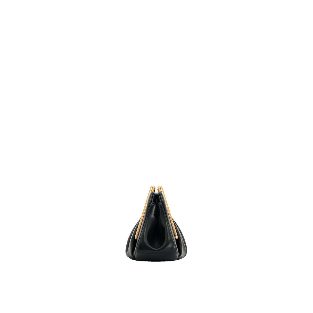 JW PEI Lila Metal Frame Clutch - Black