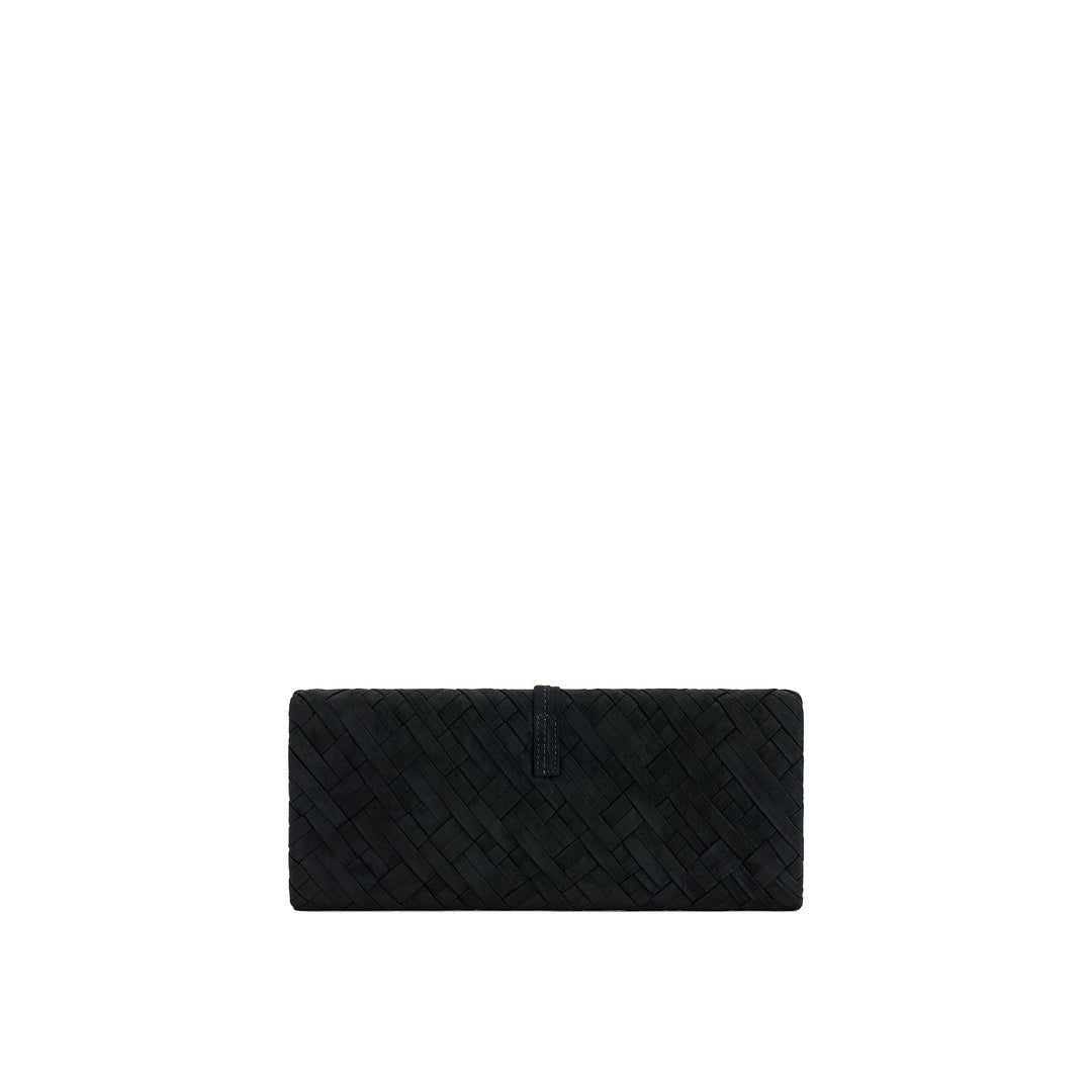 JW PEI Zaria Woven Clutch - Black