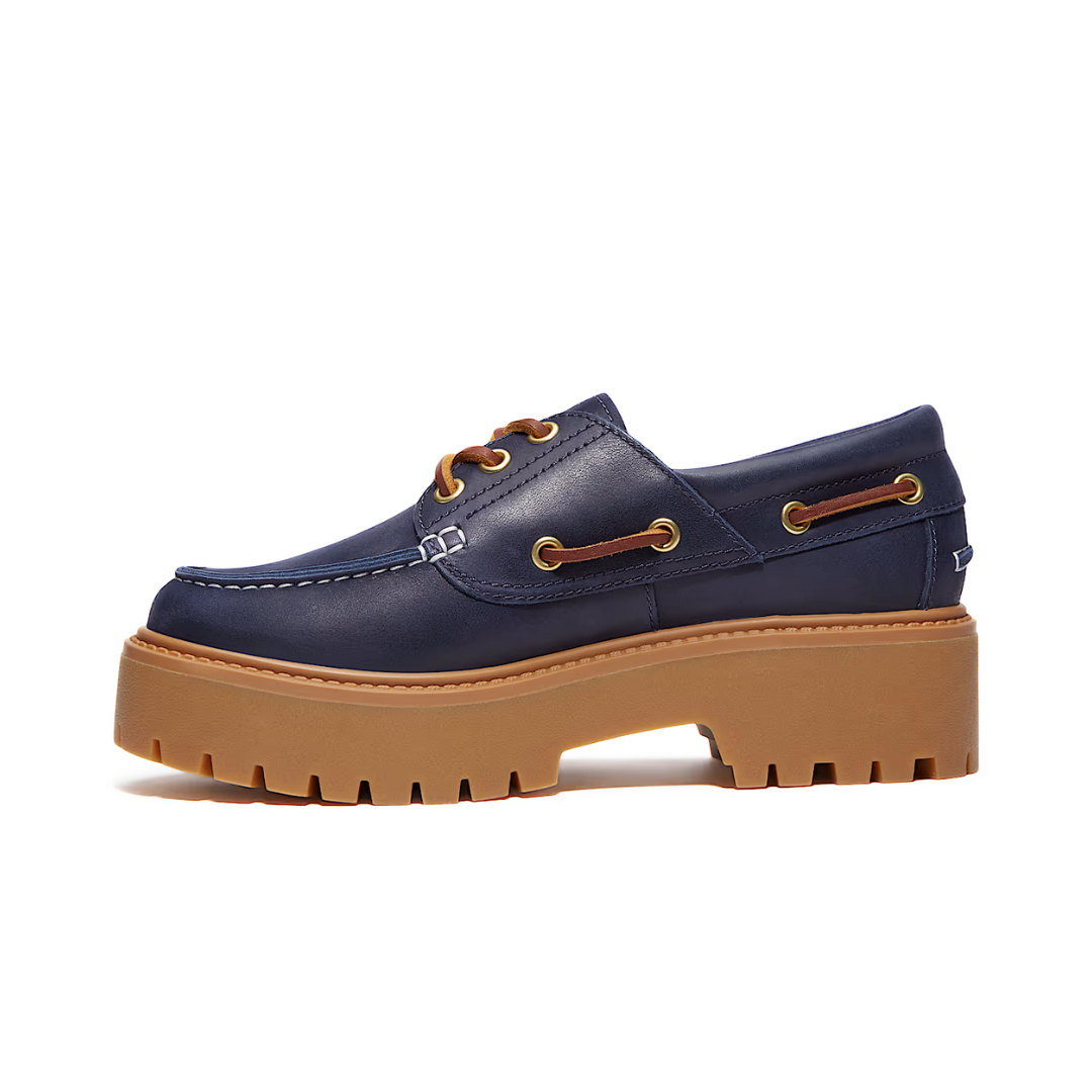 Timberland Stone Street Platform Boat Dark Blue (W)